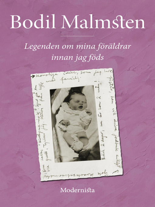 Title details for Legenden om mina föräldrar innan jag föds by Bodil Malmsten - Available